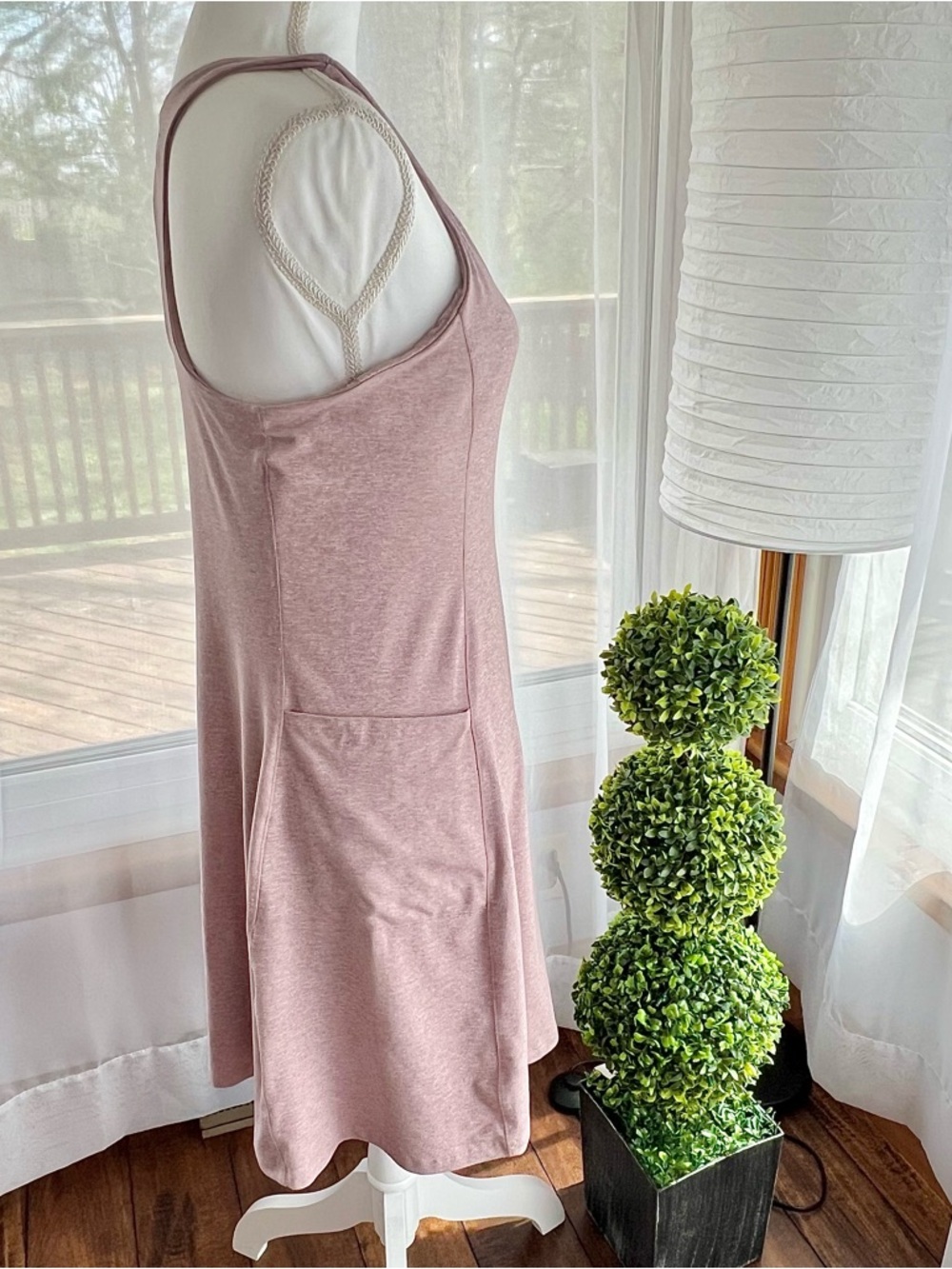 Eddie Bauer Coastal Breeze Active Dress Racerback Dusty Rose Size Medium - Picture 7 of 14